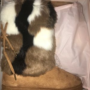 JustFab Fur Boots